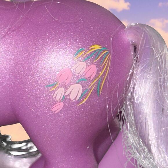 2002 My Little Pony MLP G3 Wysteria Purple Pony PB1 - Picture 4 of 5